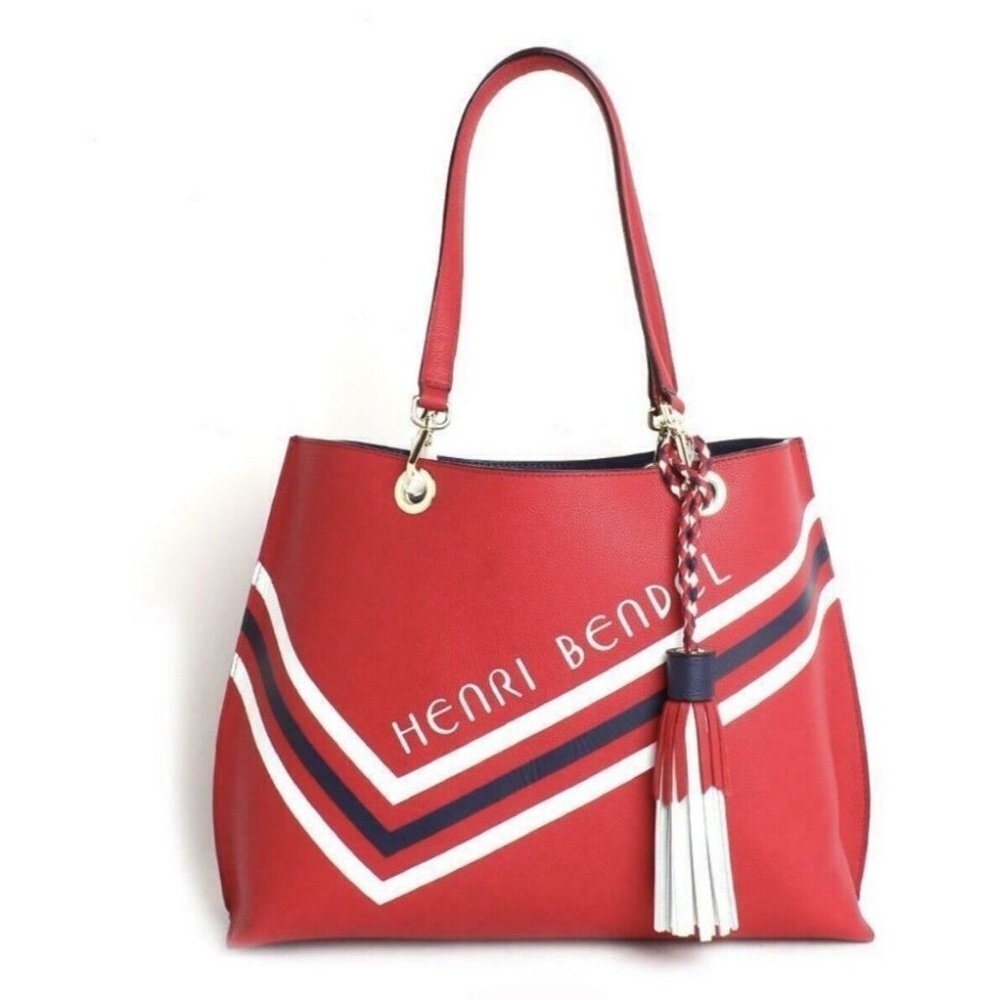 Henri Bendel Red and White Shoulder Bag